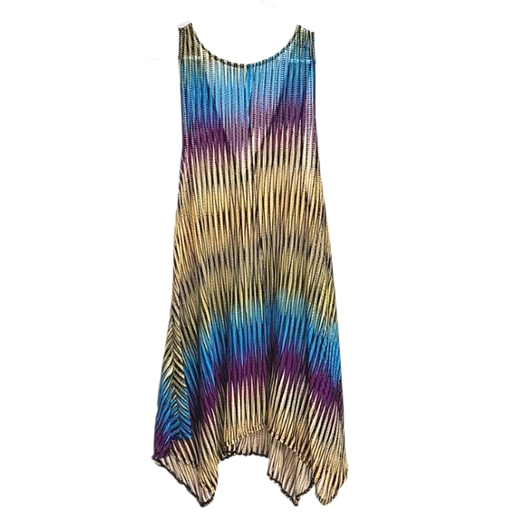 Yellow and Blue Swim Coverup for a Tropical Vibe Size M/L - Picture 5 of 5